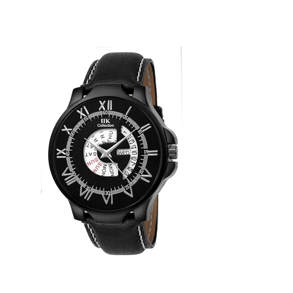 Iik collection discount black analog watch